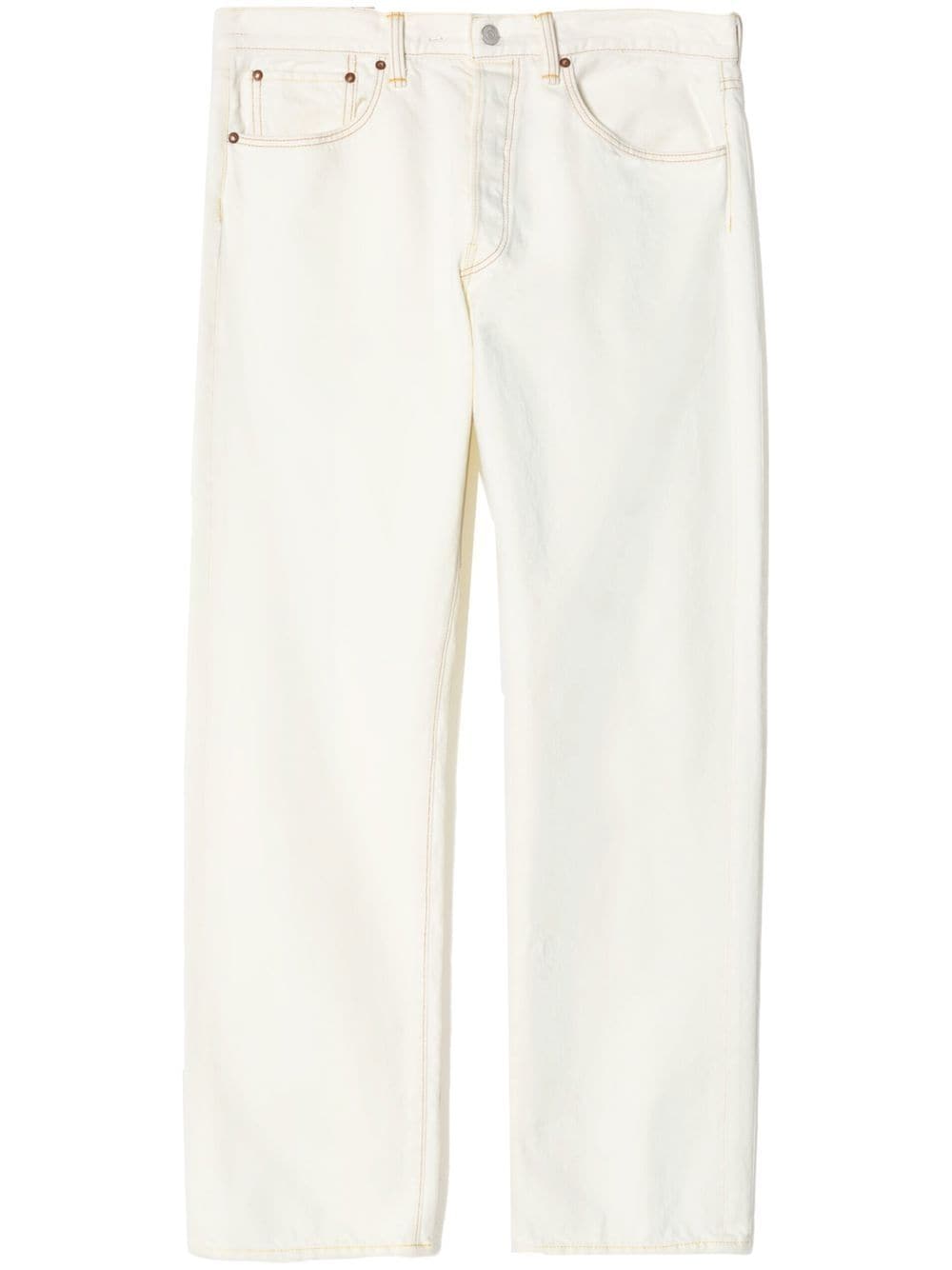 RE/DONE 50s straight-leg jeans - White von RE/DONE