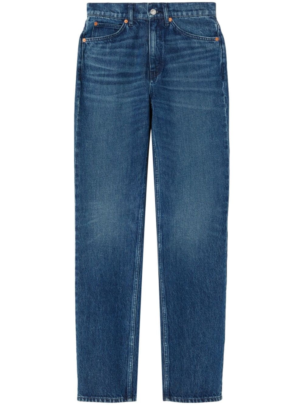RE/DONE 70's high-waist straight-leg jeans - Blue von RE/DONE