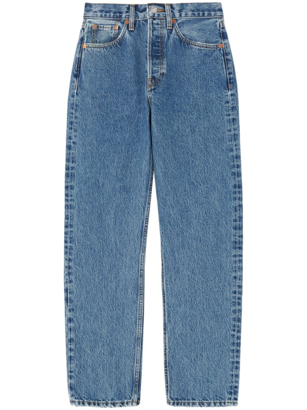 RE/DONE 70s Stove Pipe high-rise jeans - Blue von RE/DONE