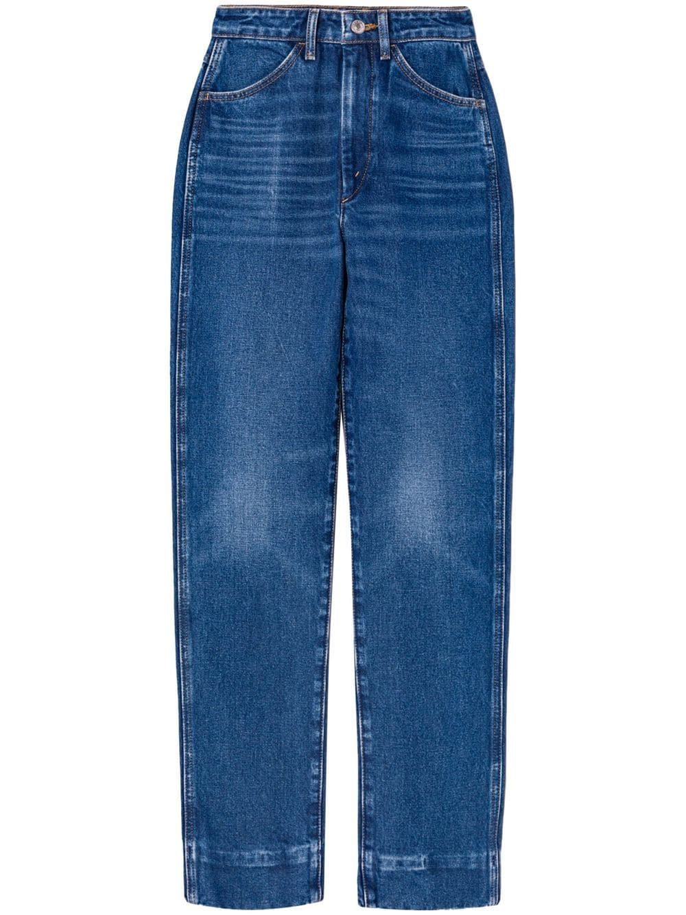 RE/DONE 70s straight-leg mid-rise jeans - Blue von RE/DONE