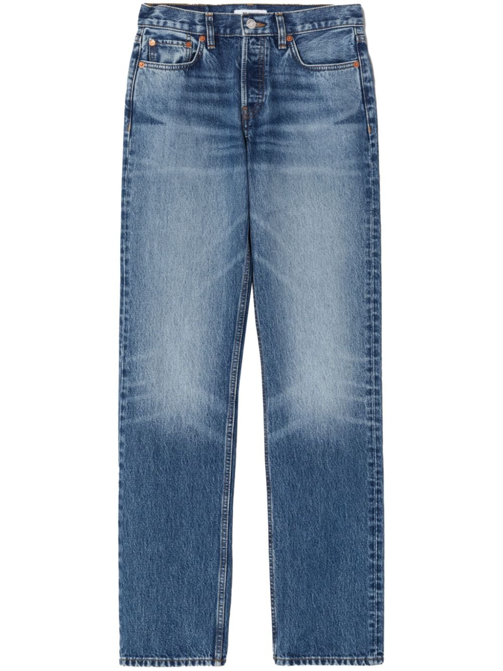 RE/DONE Easy straight-leg cotton jeans - Blue von RE/DONE