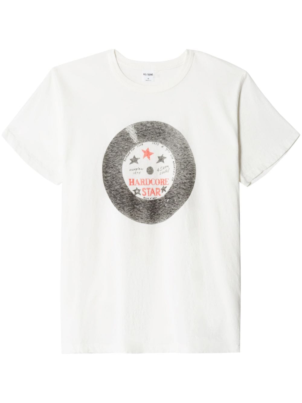 RE/DONE Hardcore Star cotton T-shirt - White von RE/DONE