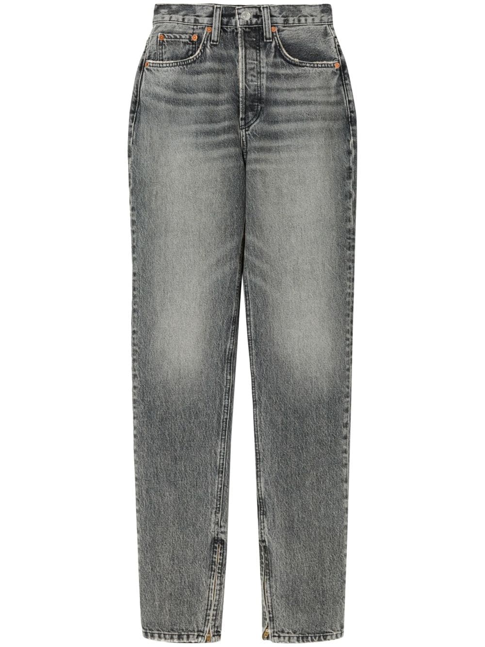 RE/DONE Super High Drainpipe jeans - Grey von RE/DONE