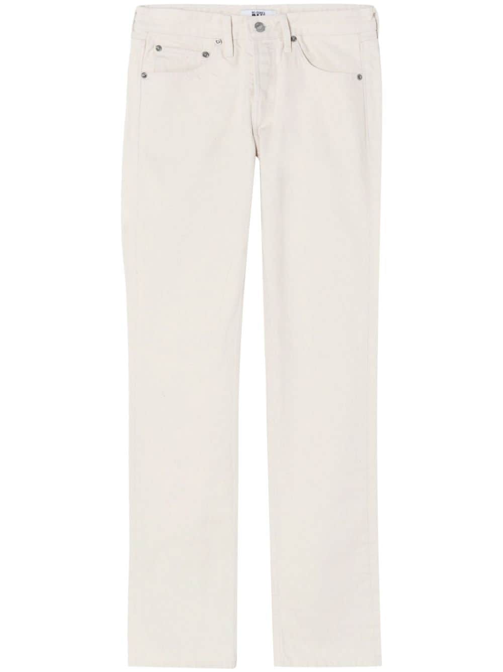 RE/DONE The Anderson mid-rise straight-leg jeans - Neutrals von RE/DONE