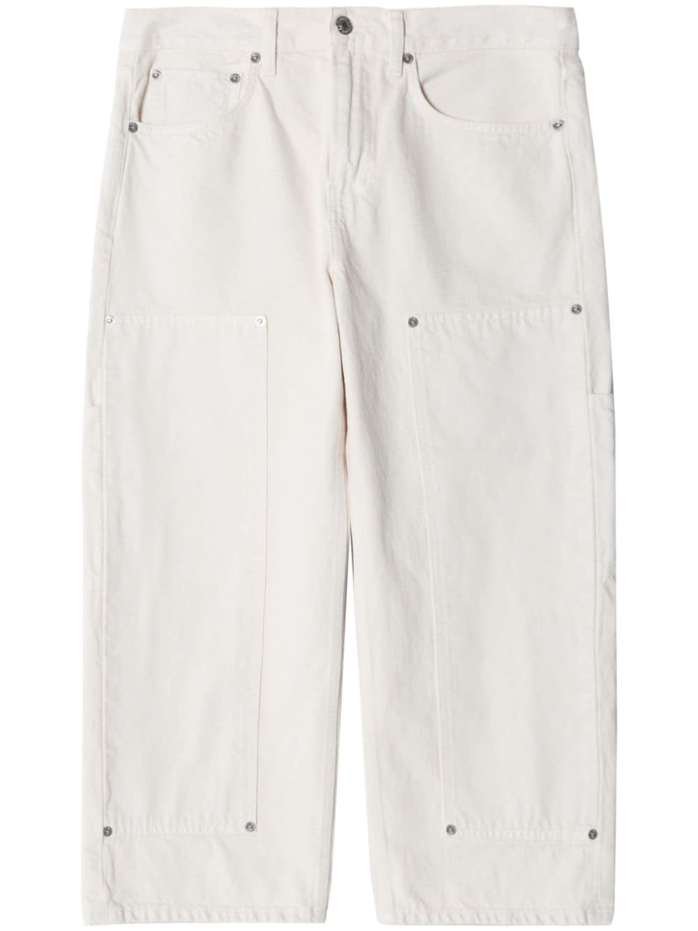 RE/DONE The Shortie mid-rise cropped jeans - White von RE/DONE