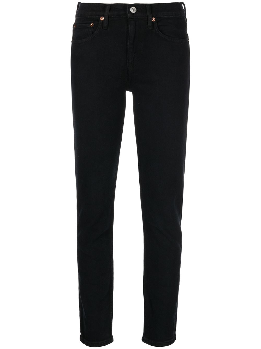 RE/DONE cropped-leg skinny jeans - Black von RE/DONE