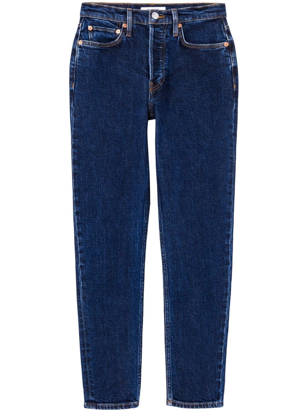 RE/DONE high-rise ankle-length jeans - Blue von RE/DONE