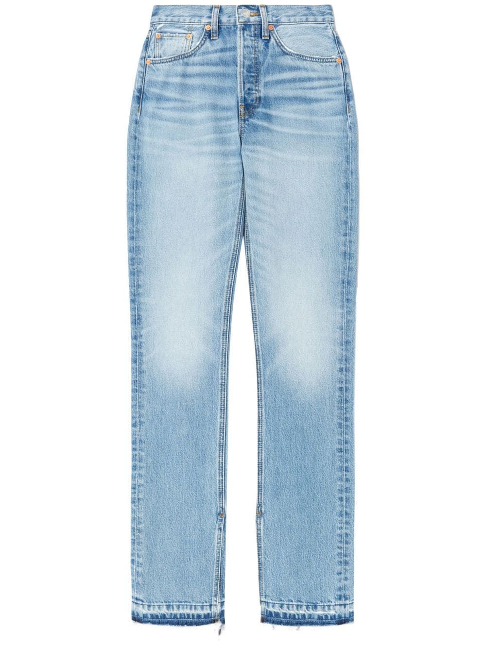 RE/DONE high-rise light wash jeans - Blue von RE/DONE