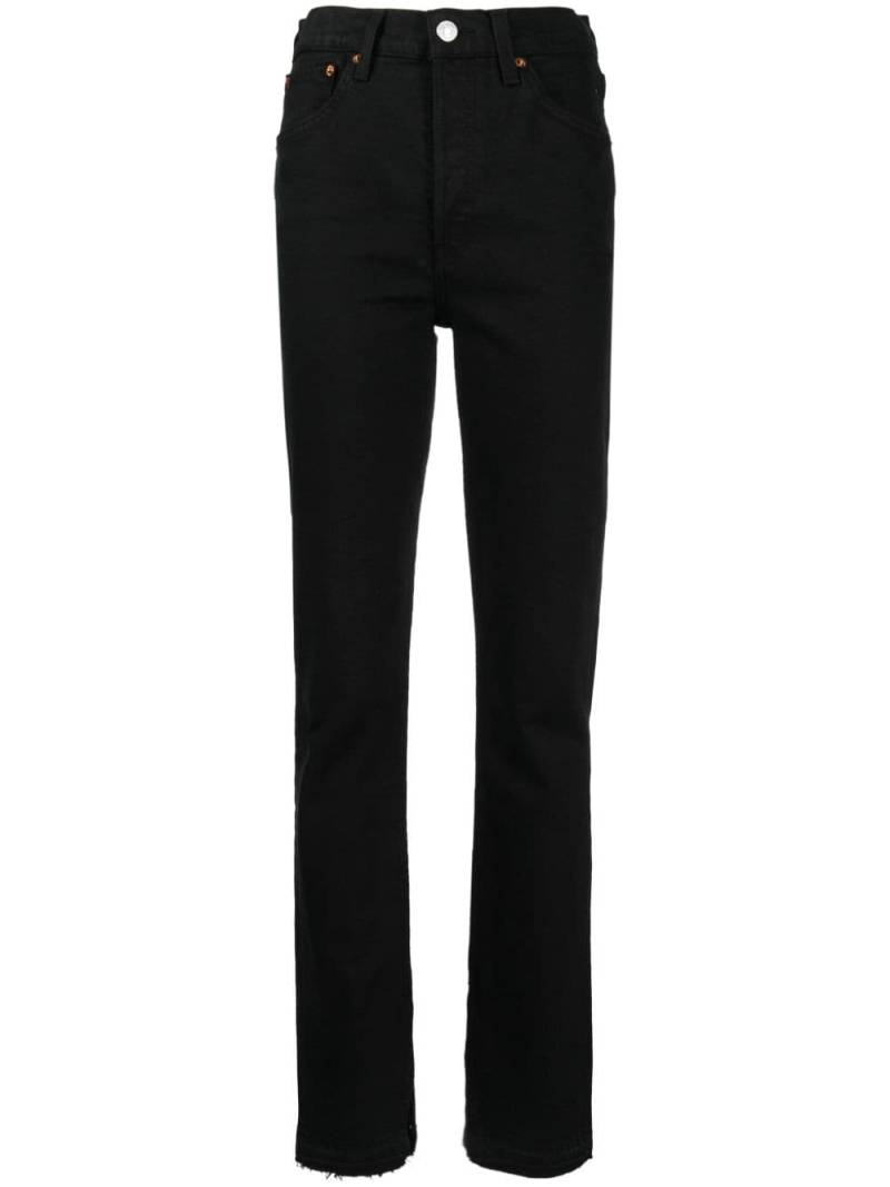 RE/DONE high-rise skinny boot jeans - Black von RE/DONE