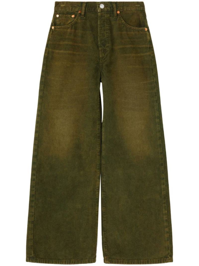 RE/DONE high-rise wide-leg jeans - Green von RE/DONE