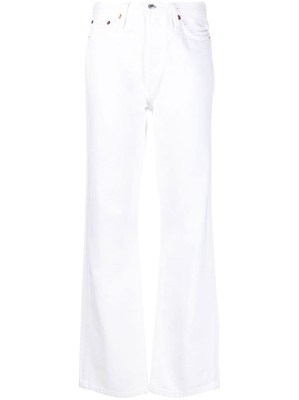 RE/DONE high-waisted flared-leg jeans - White von RE/DONE