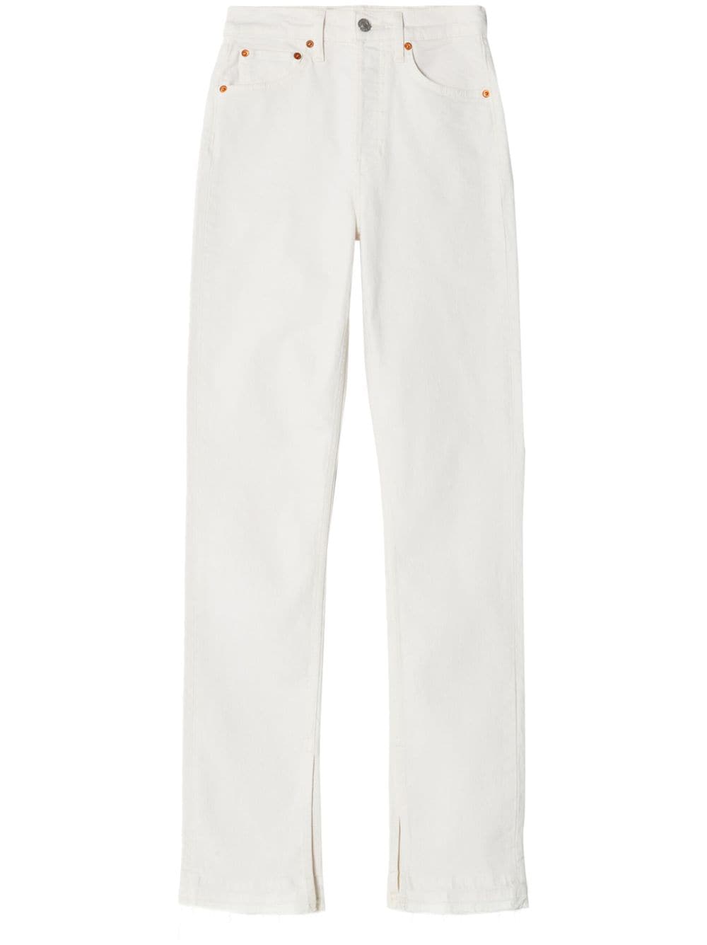 RE/DONE high-rise skinny boot jeans - White von RE/DONE