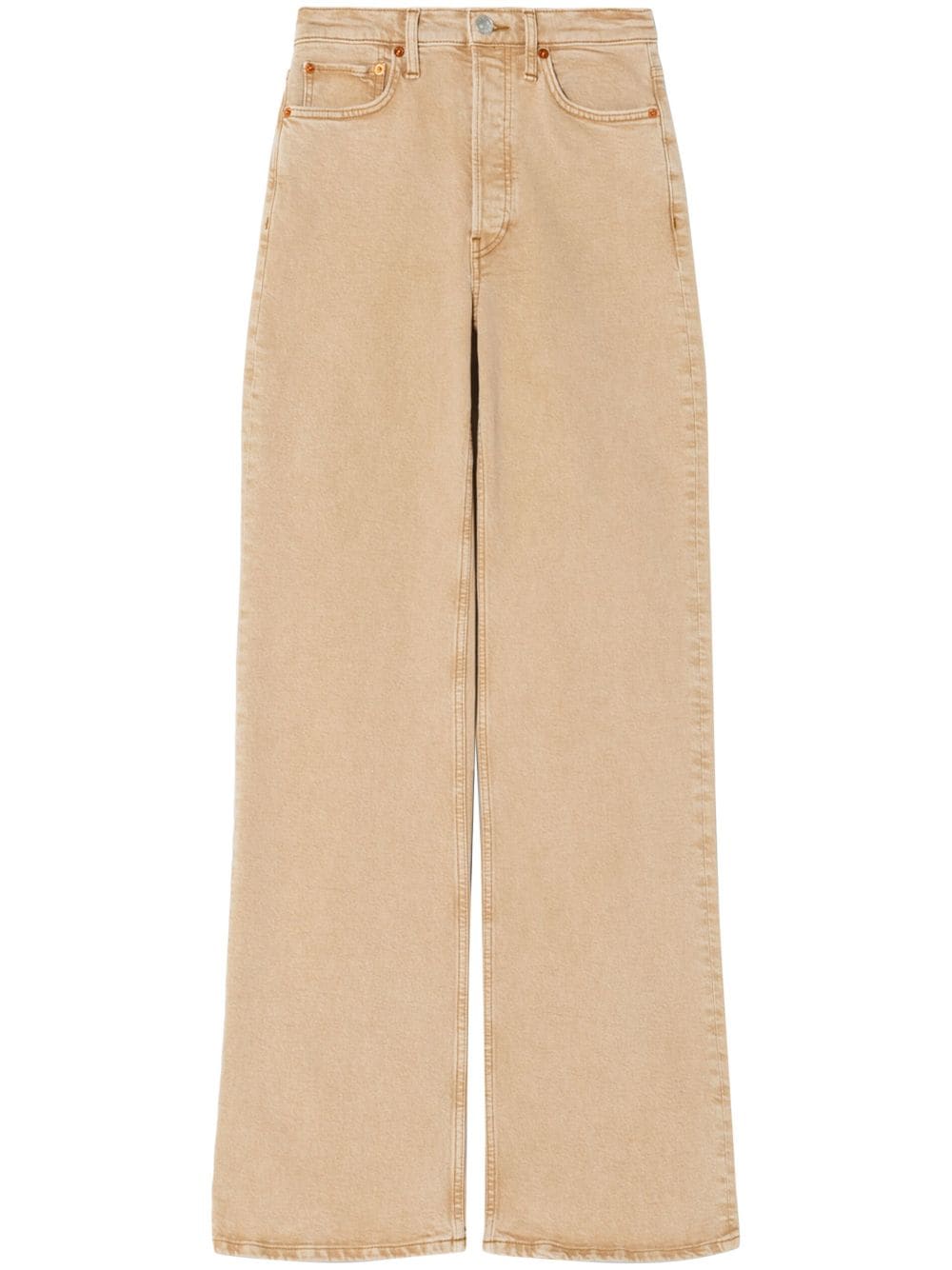 RE/DONE high-waisted straight-leg jeans - Neutrals von RE/DONE