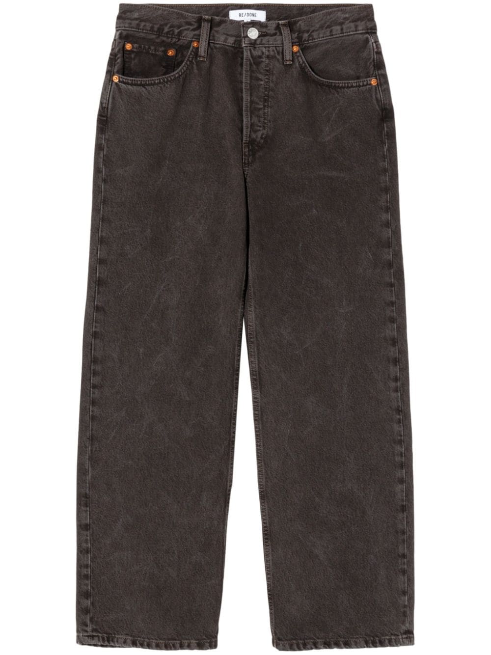 RE/DONE mid-rise wide-leg jeans - Black von RE/DONE
