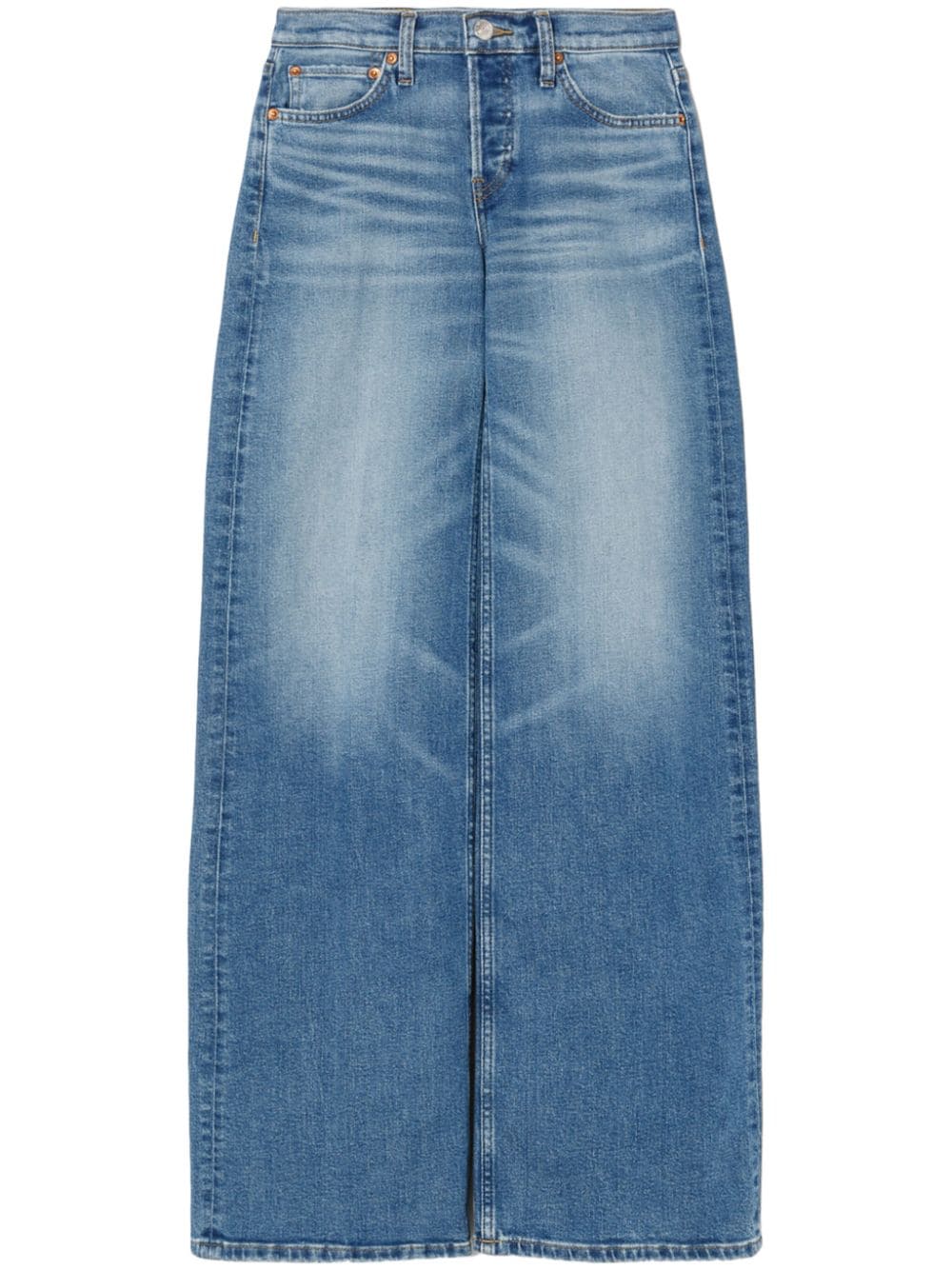 RE/DONE mid-rise wide-leg jeans - Blue von RE/DONE
