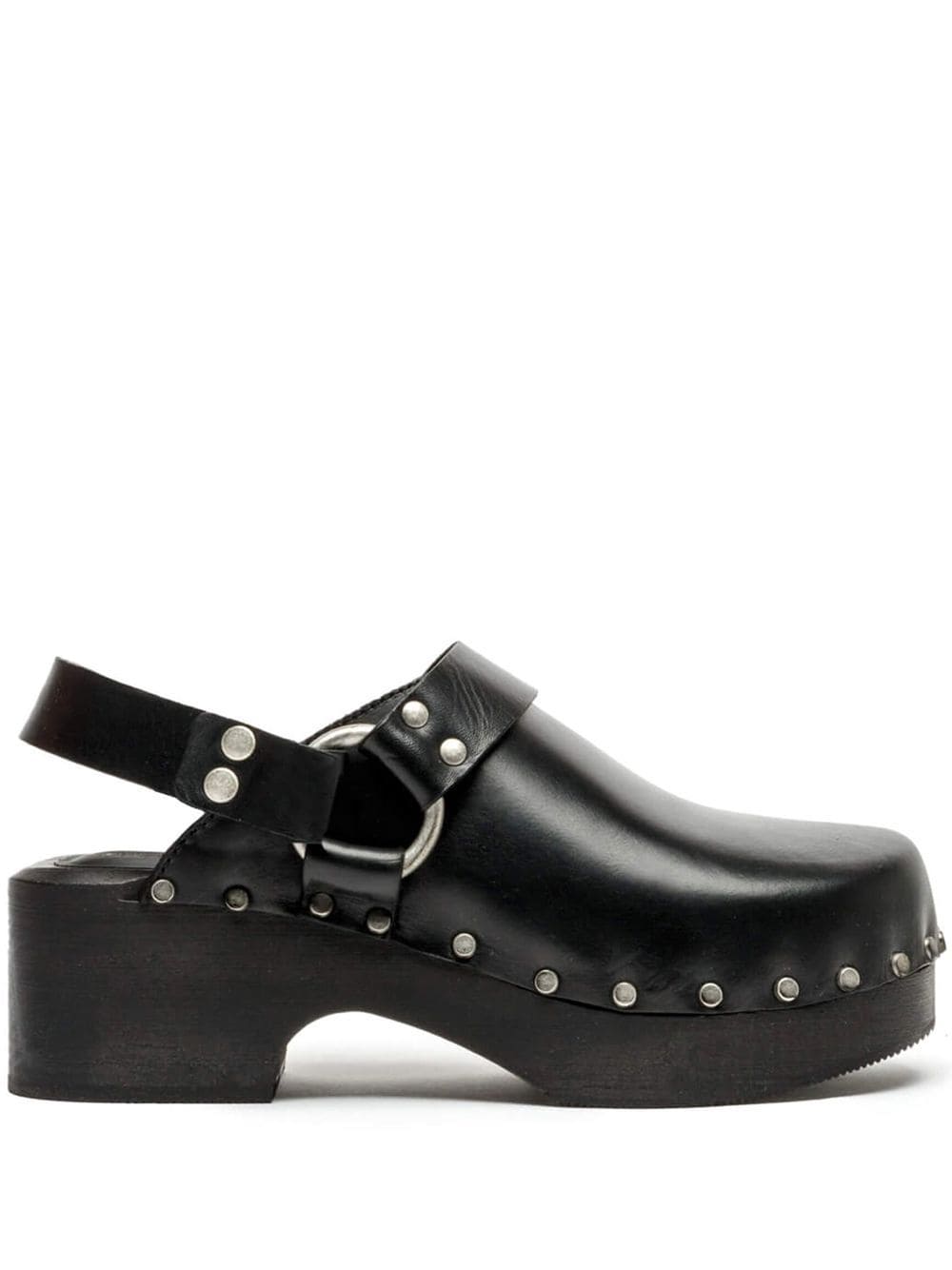 RE/DONE 70's stud-embellished mules - Black von RE/DONE