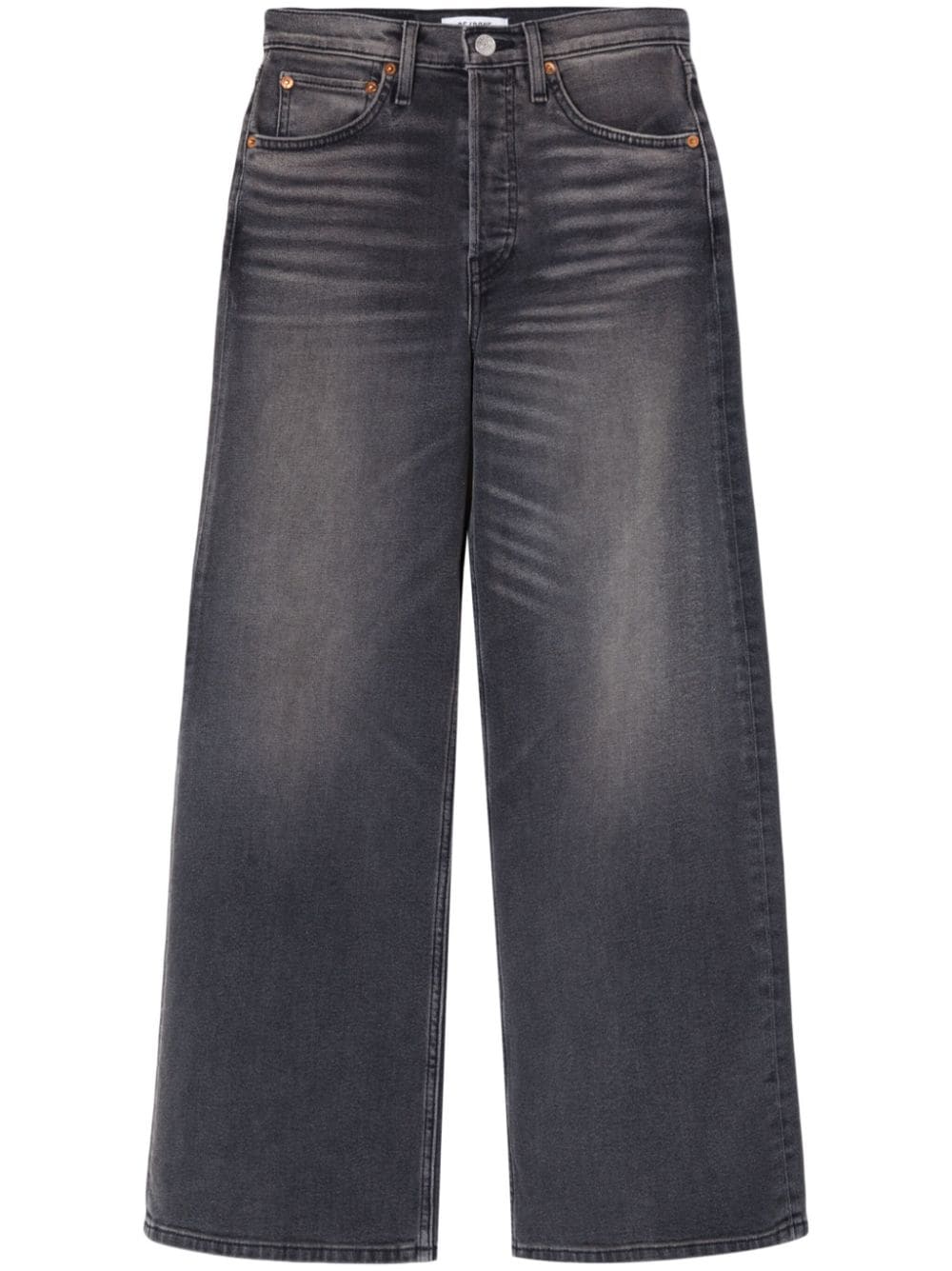 RE/DONE wide-leg cotton jeans - Black von RE/DONE