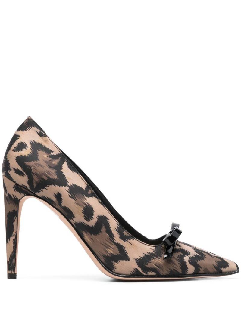 RED(V) Sandie leopard-print bow-detail pumps - Neutrals von RED(V)