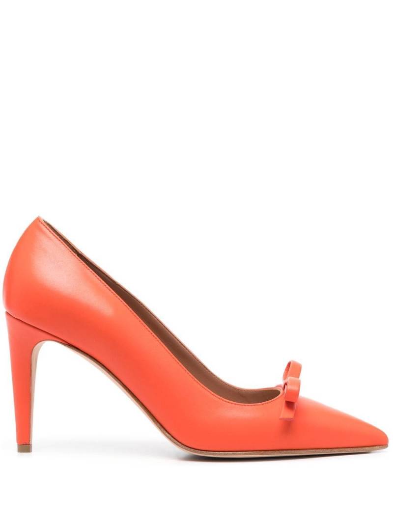 RED(V) bow-detail leather 90mm pumps - Orange von RED(V)