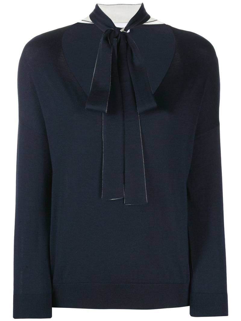 RED Valentino bow tie jumper - Blue von RED Valentino