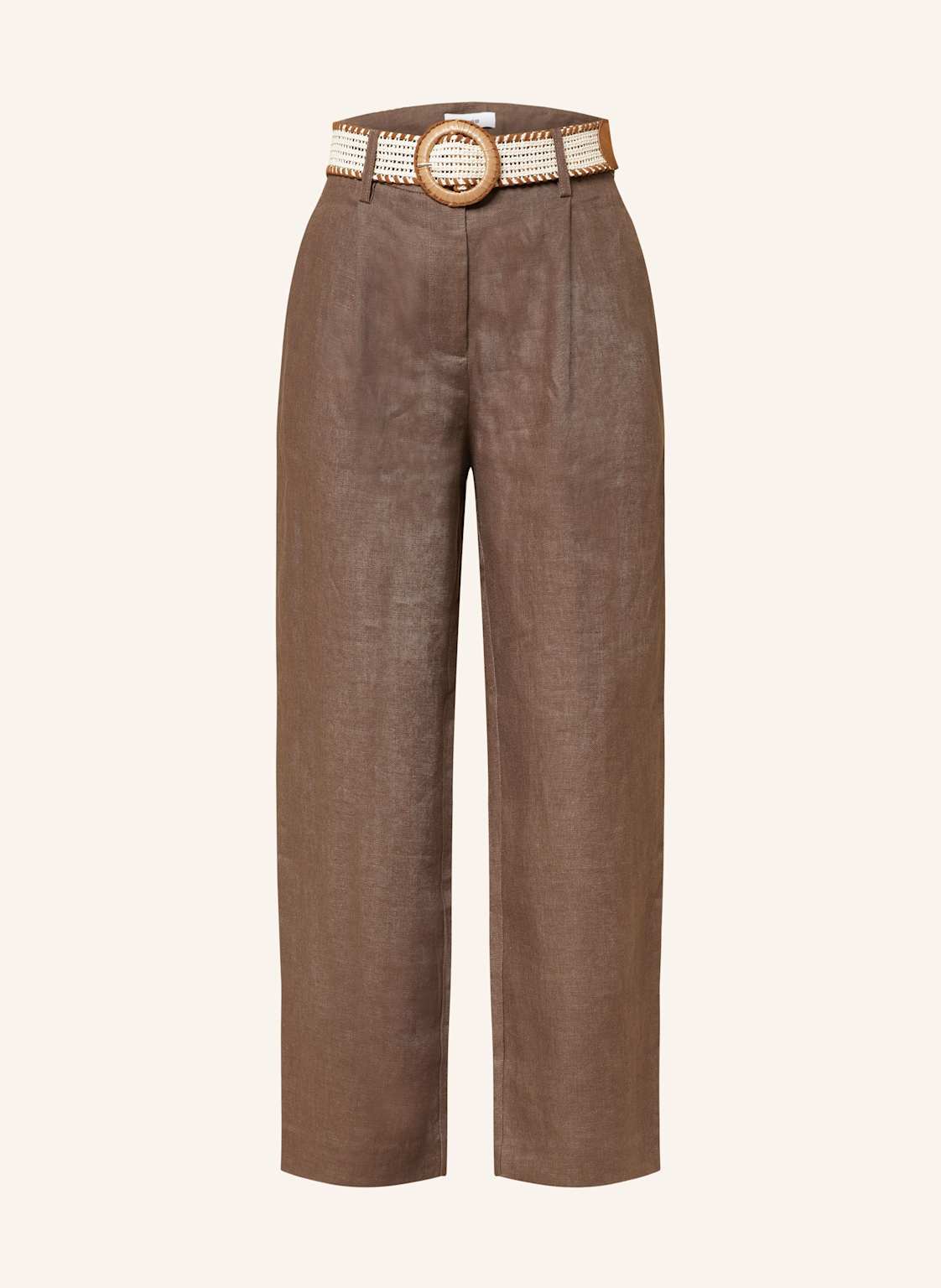 Reiss 7/8-Hose Beau Aus Leinen braun Reiss 7/8-Hose Beau Aus Leinen braun von REISS