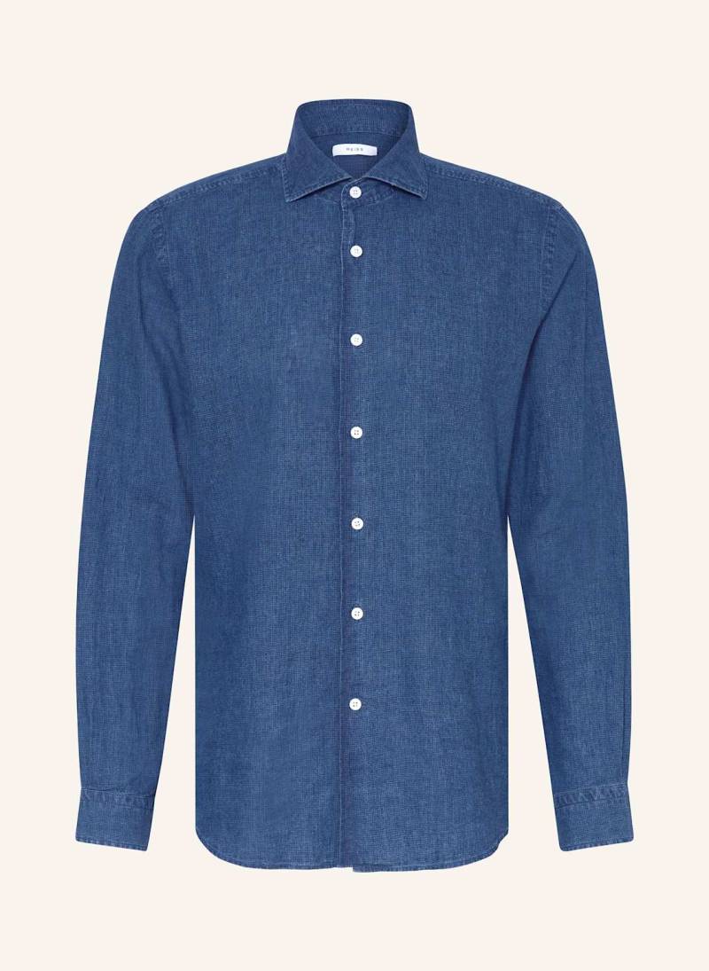 Reiss Hemd Delta Regular Fit Mit Leinen blau von REISS