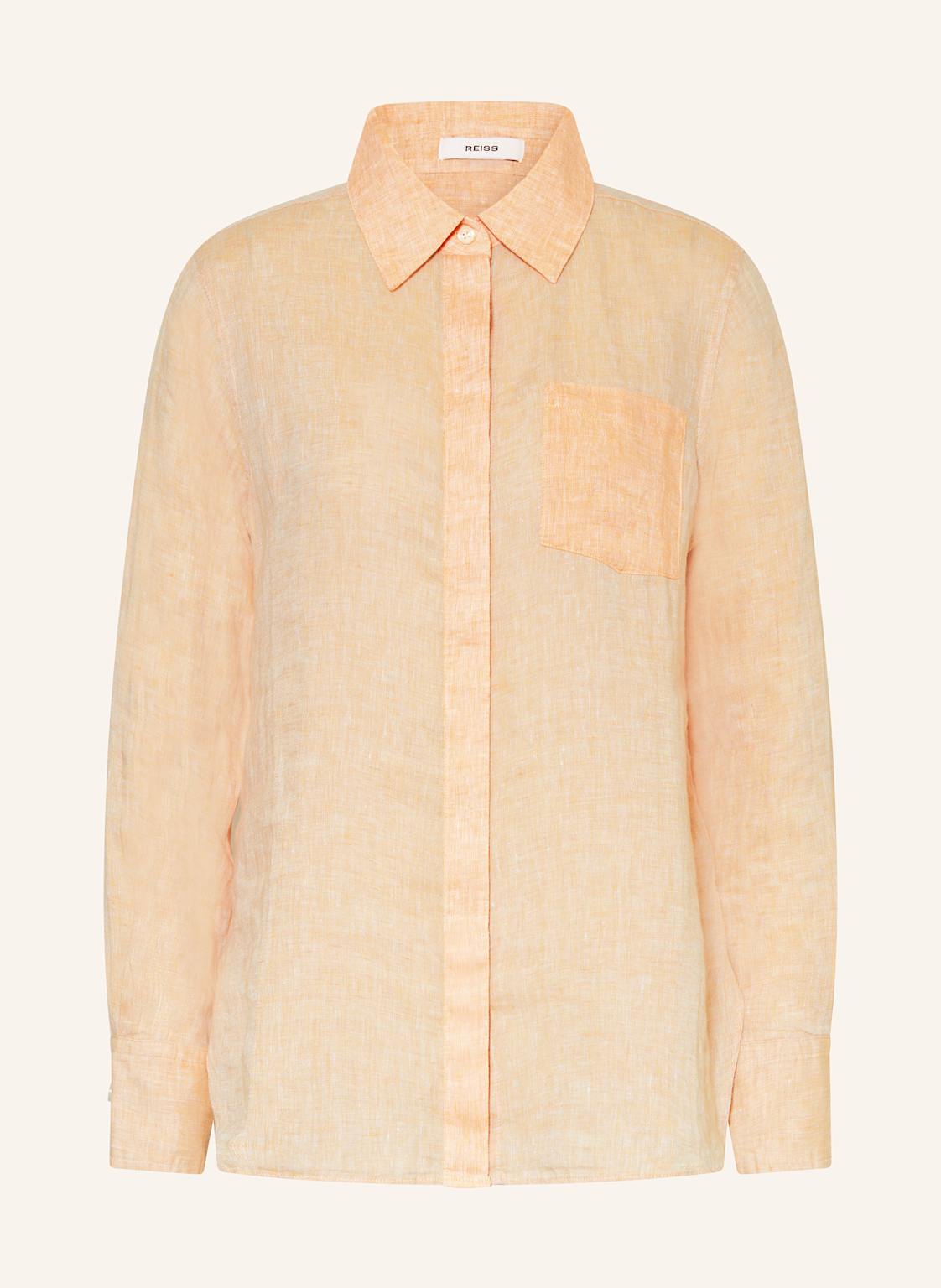 Reiss Hemdbluse Aus Leinen orange von REISS
