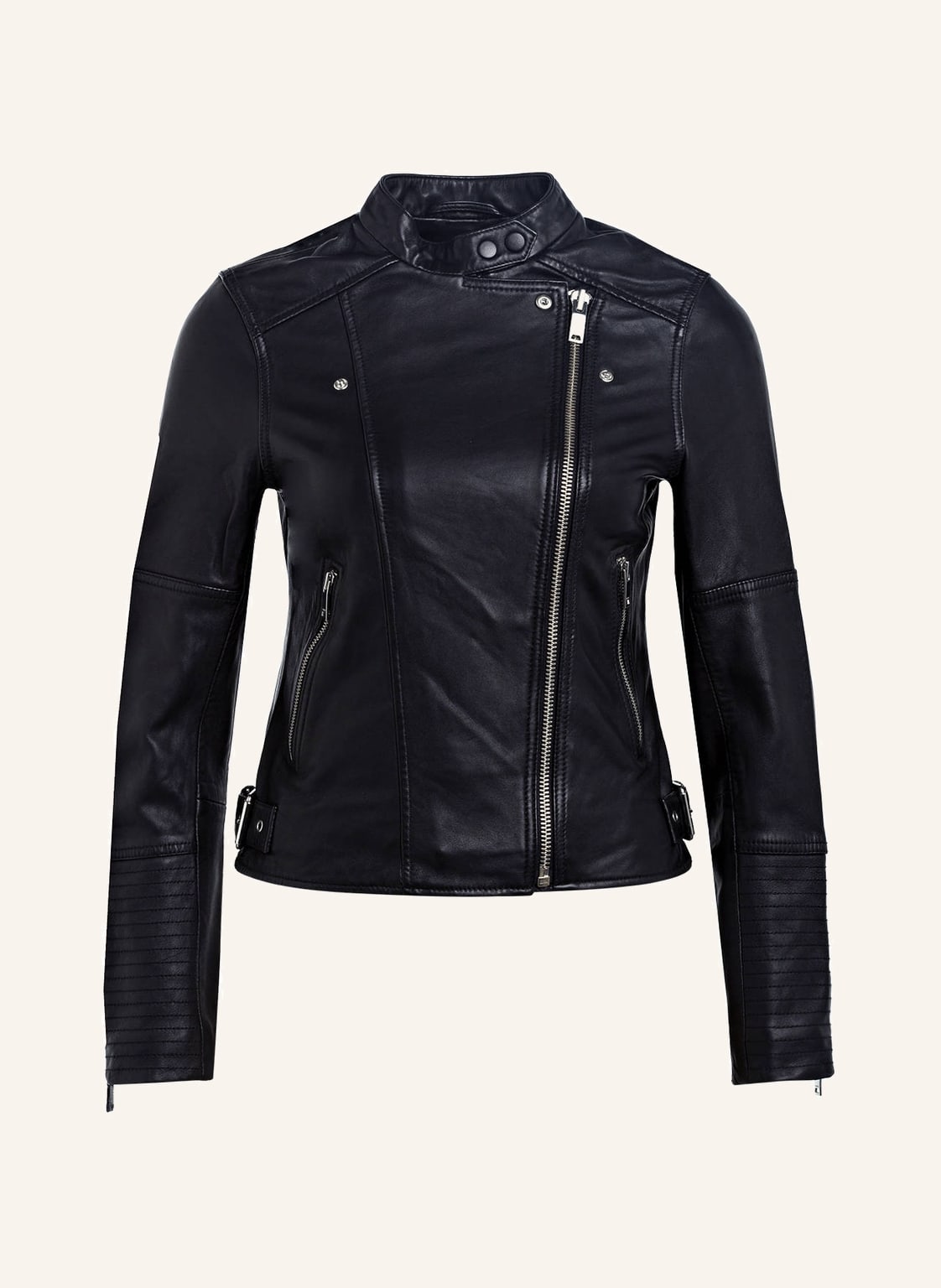 Reiss Lederjacke Tallis schwarz von REISS