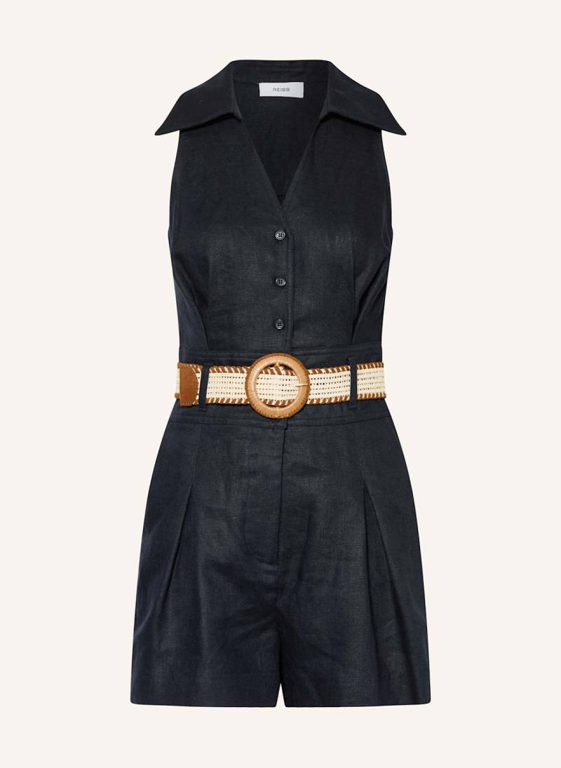 Reiss Leinen-Jumpsuit blau von REISS