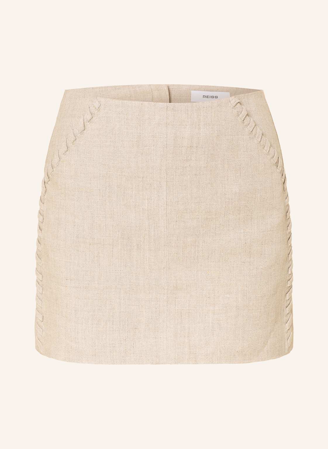 Reiss Leinenrock Nikita beige Reiss Leinenrock Nikita beige von REISS
