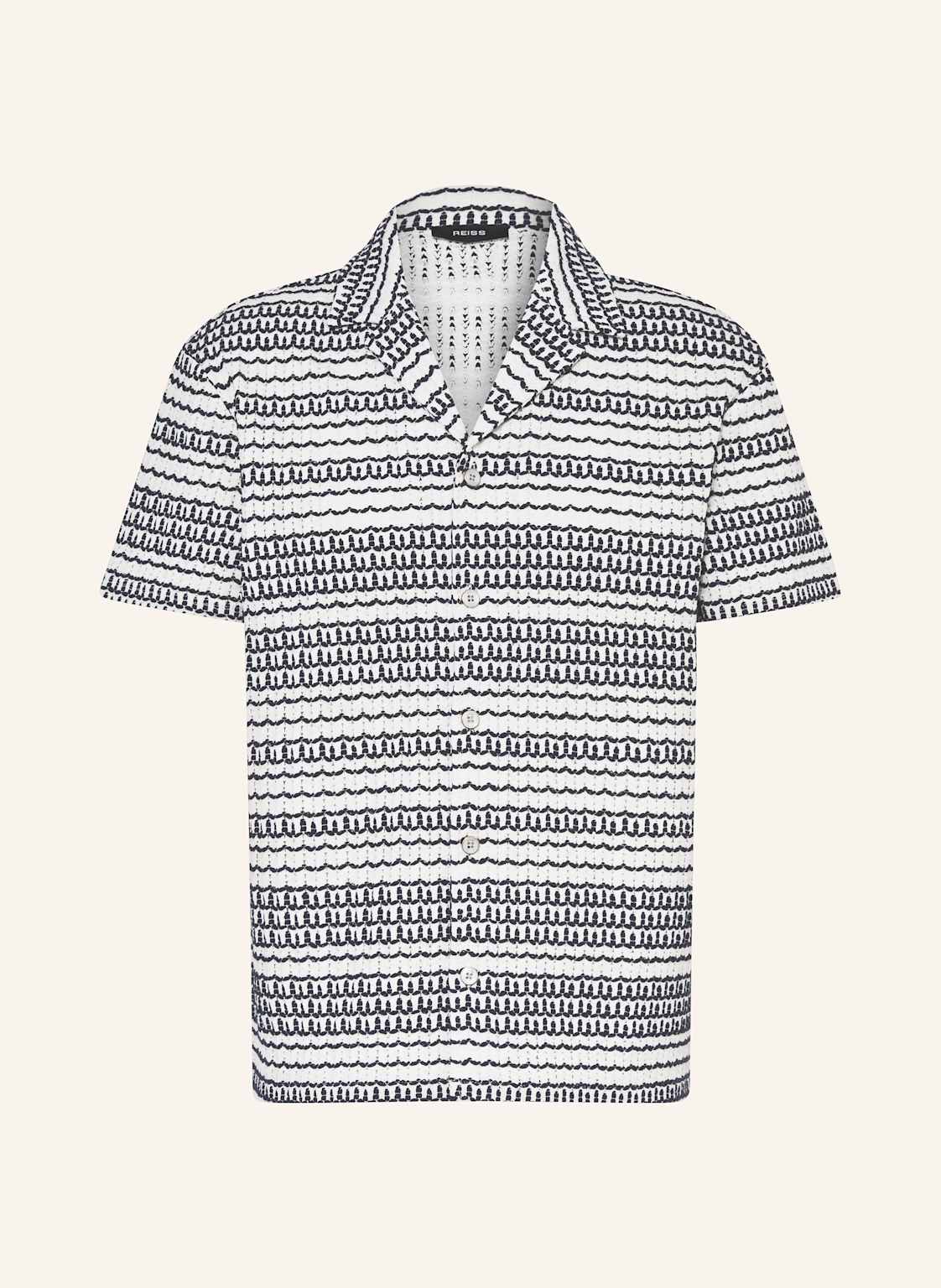 Reiss Resort-Hemd Chez Classic Fit schwarz von REISS