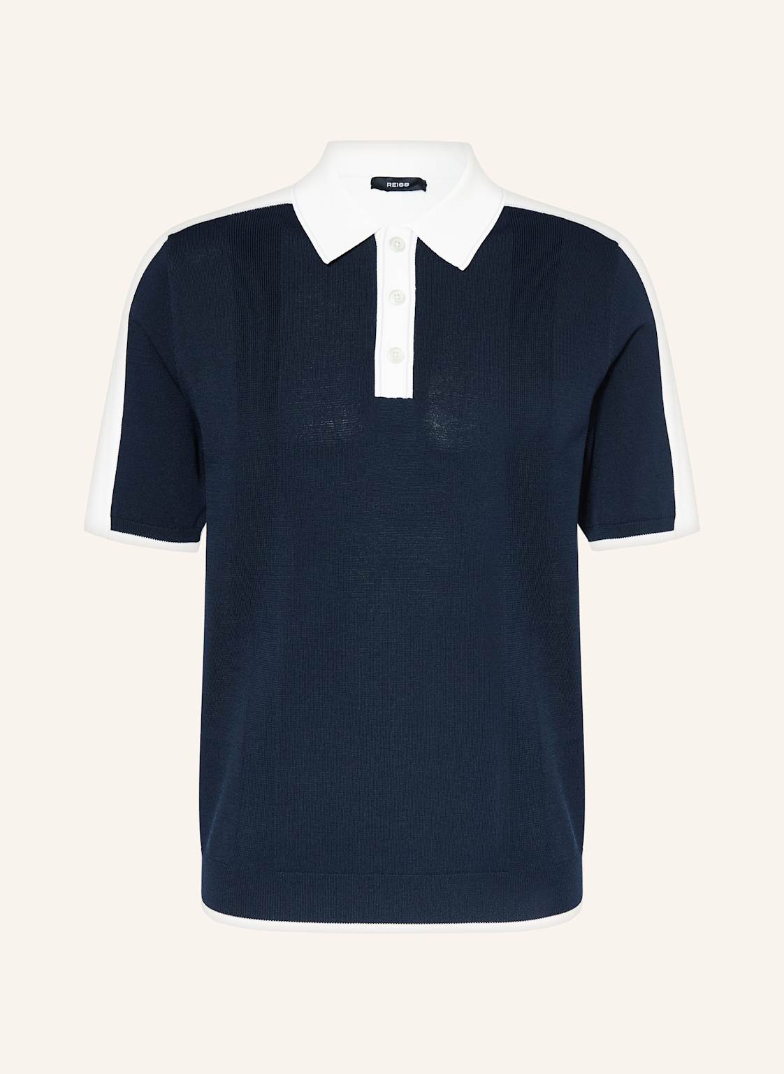 Reiss Strick-Poloshirt Pentel blau Reiss Strick-Poloshirt Pentel blau von REISS