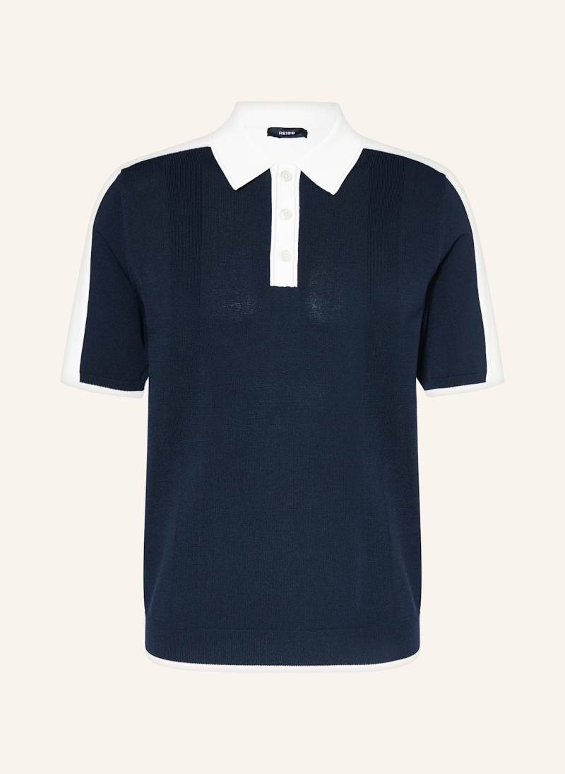 Reiss Strick-Poloshirt Pentel blau von REISS
