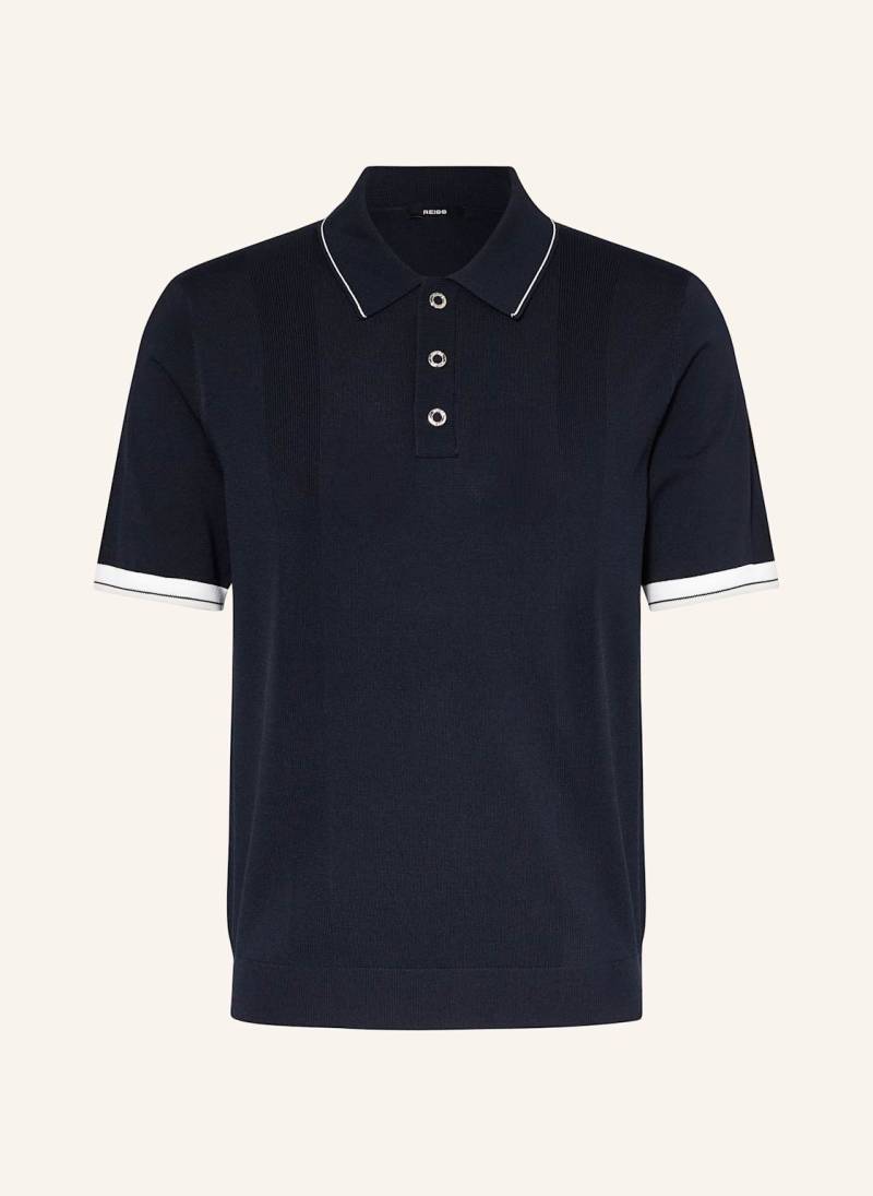 Reiss Strick-Poloshirt Portman blau von REISS
