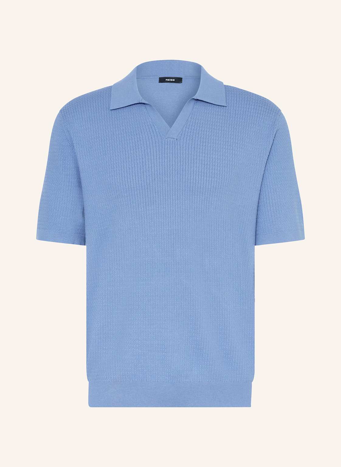 Reiss Strick-Poloshirt Tyne Relaxed Fit blau Reiss Strick-Poloshirt Tyne Relaxed Fit blau von REISS