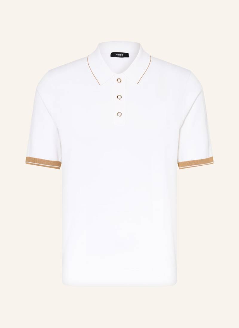 Reiss Strick-Poloshirts Portman weiss von REISS