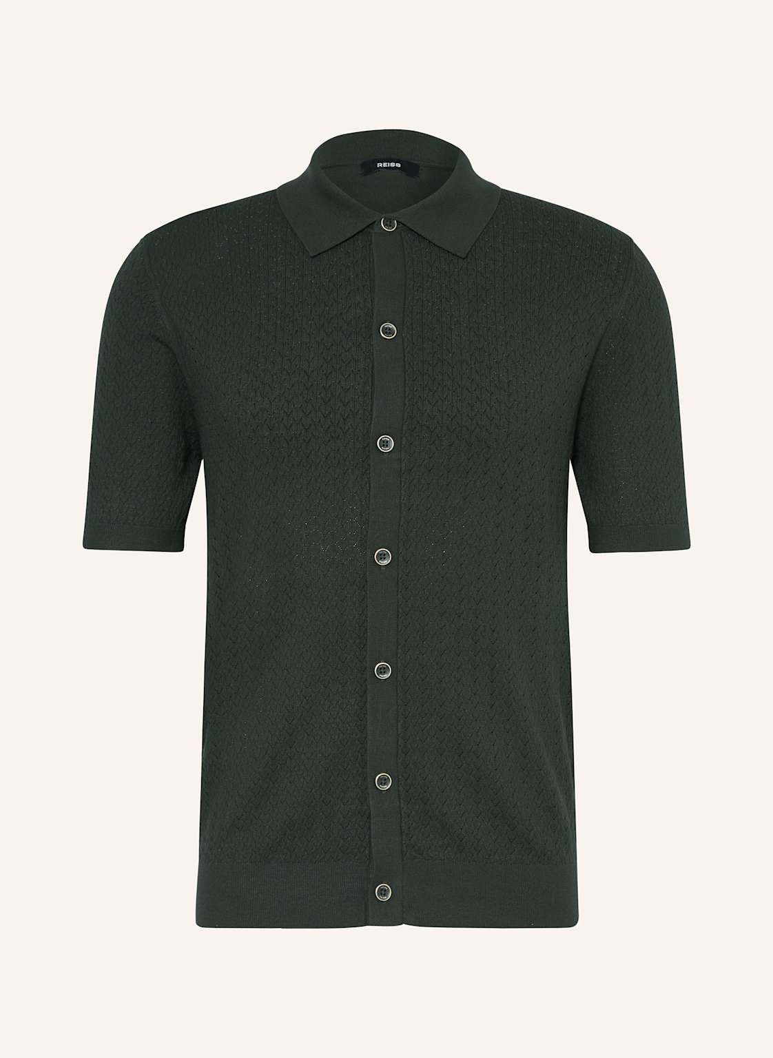 Reiss Strickhemd Thames Regular Fit gruen Reiss Strickhemd Thames Regular Fit gruen von REISS