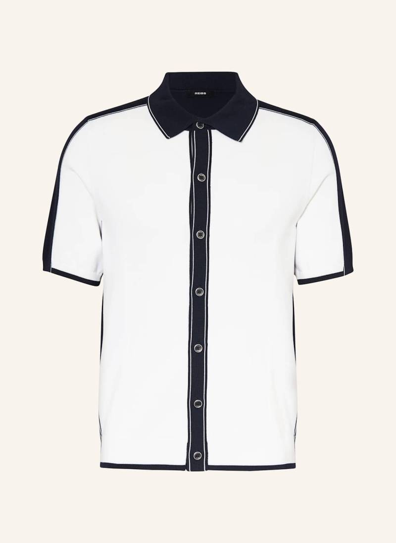 Reiss Strickhemd Dunwich Comfort Fit weiss von REISS