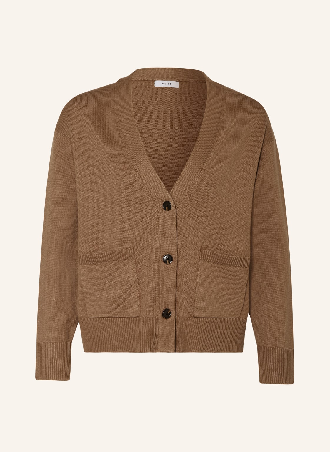 Reiss Strickjacke Harper braun von REISS