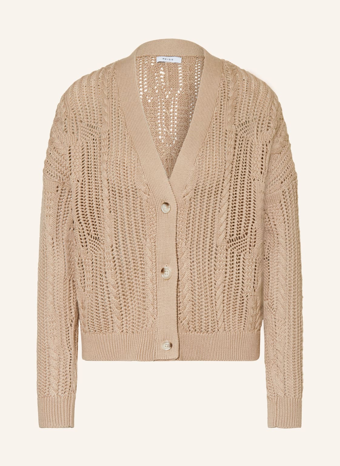 Reiss Strickjacke Tiffany beige von REISS