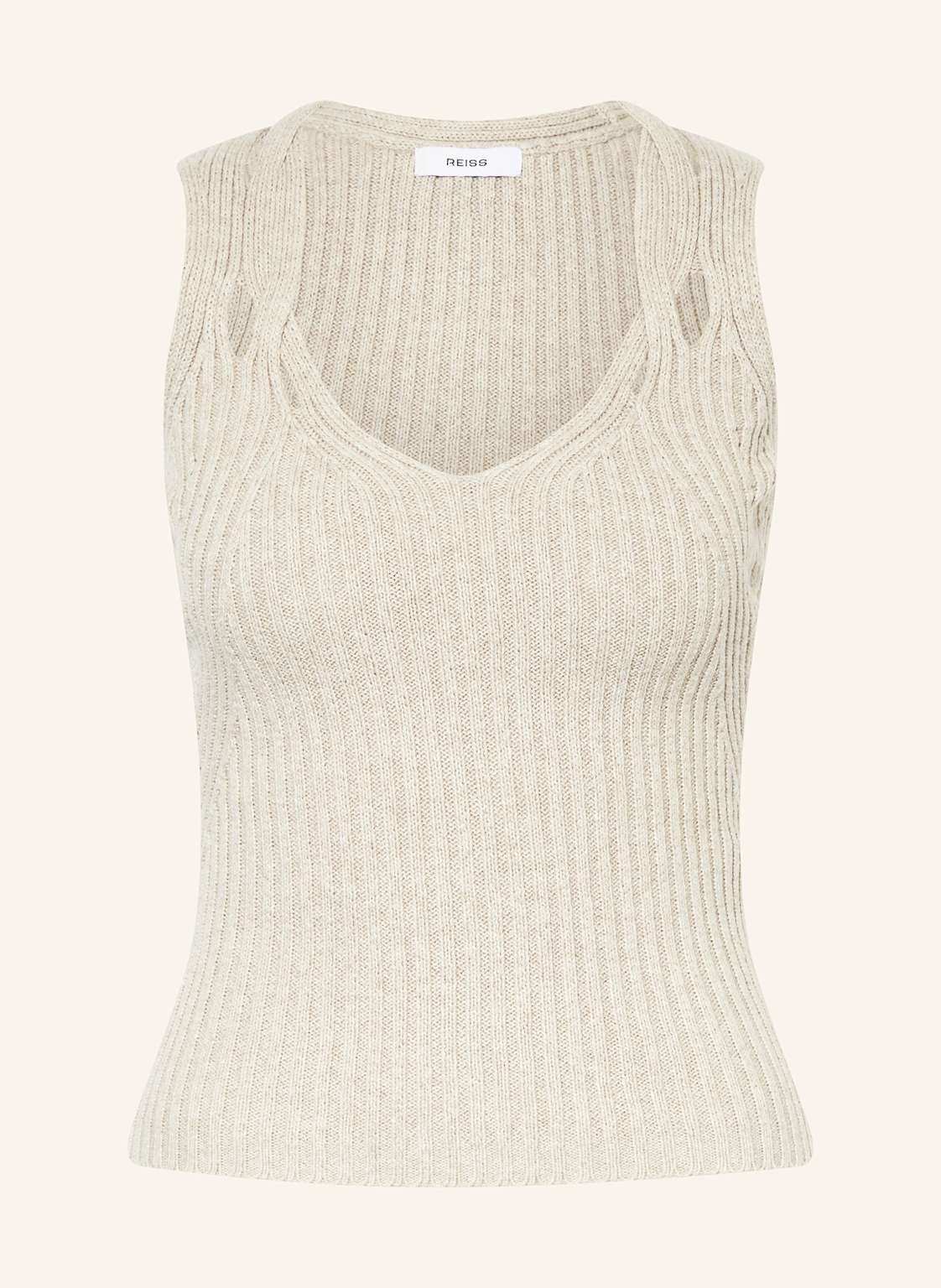 Reiss Stricktop Alethia Mit Leinen beige von REISS