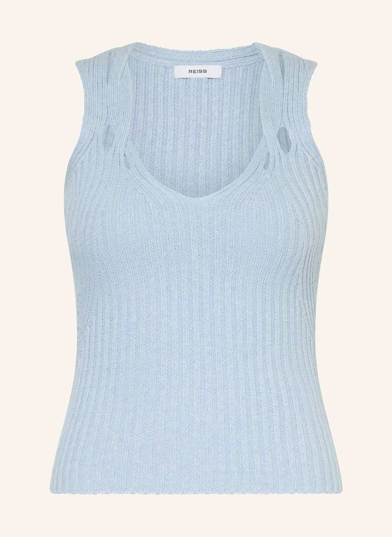 Reiss Stricktop Alethia Mit Leinen blau von REISS