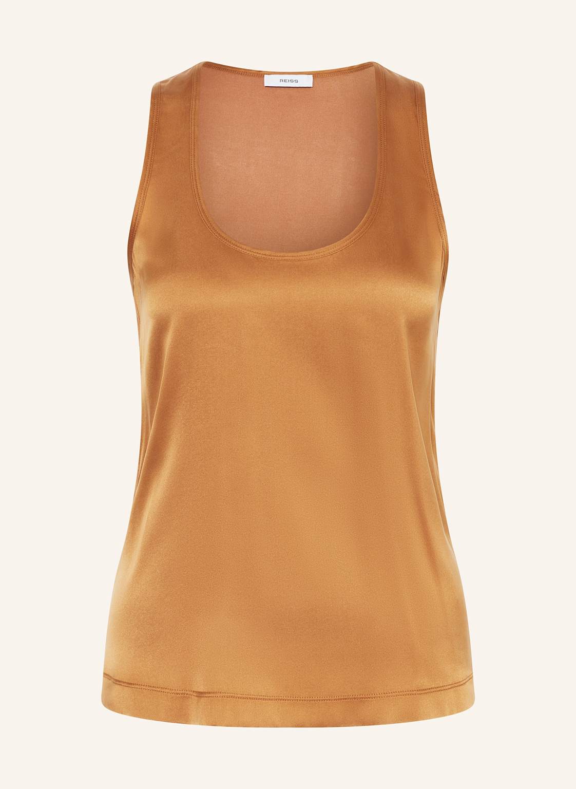 Reiss Top Ruby Im Materialmix braun Reiss Top Ruby Im Materialmix braun von REISS