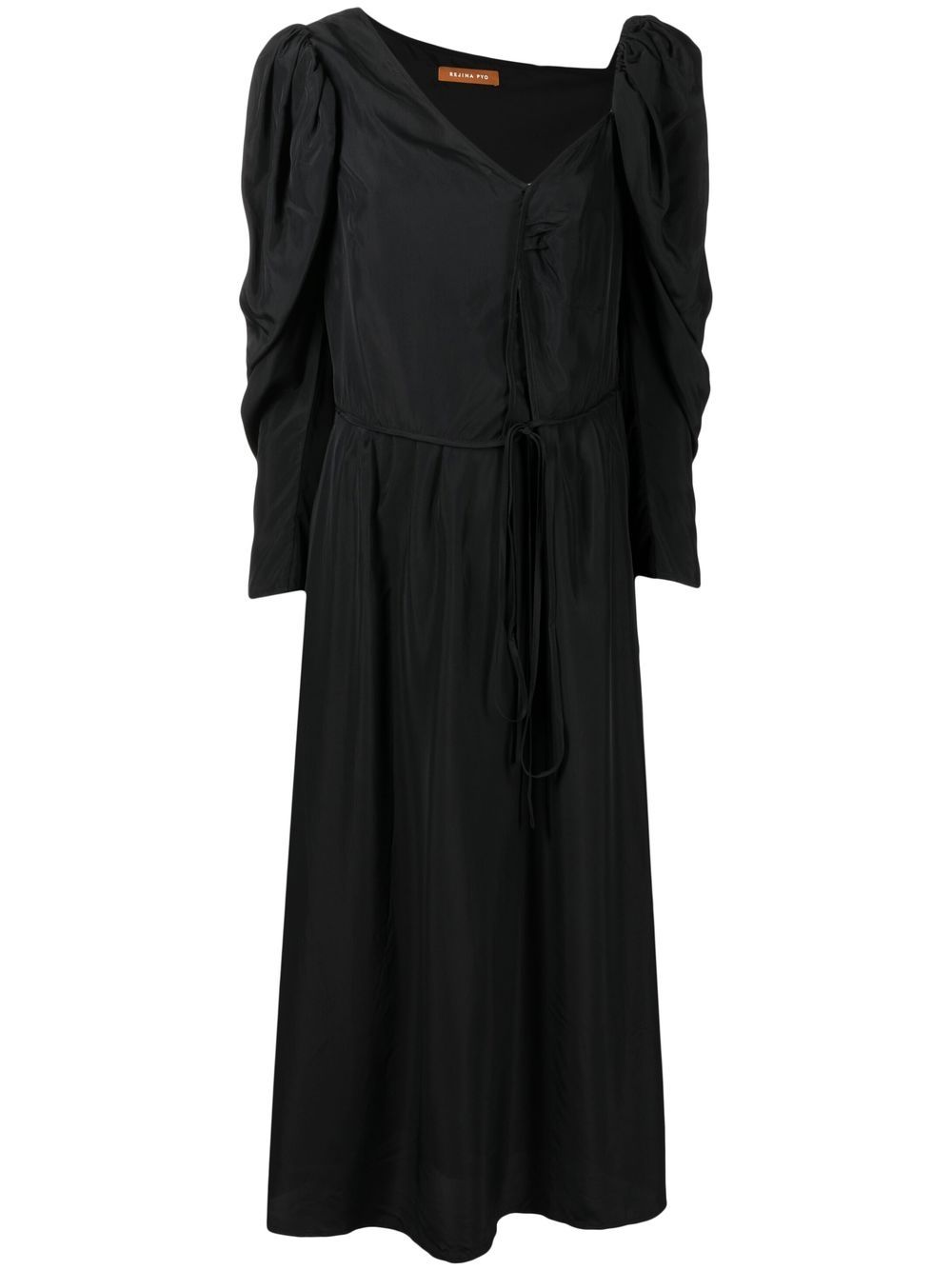 Rejina Pyo long-puff sleeve midi dress - Black von Rejina Pyo