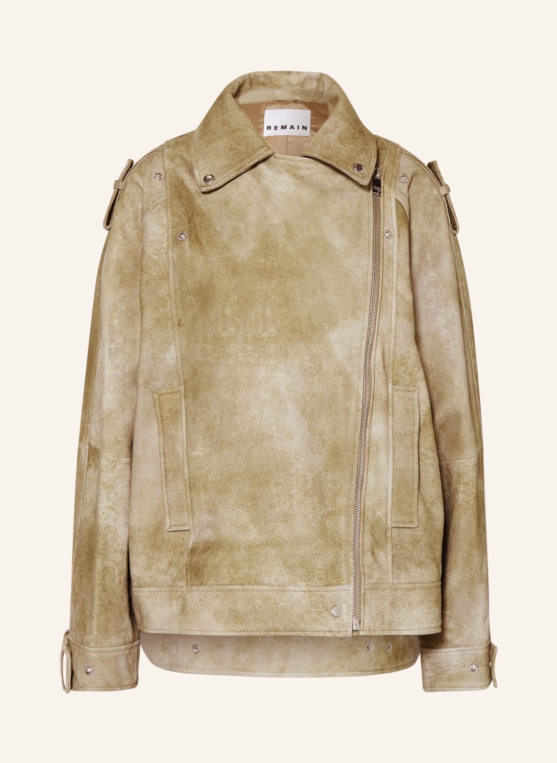 Remain Lederjacke beige von REMAIN