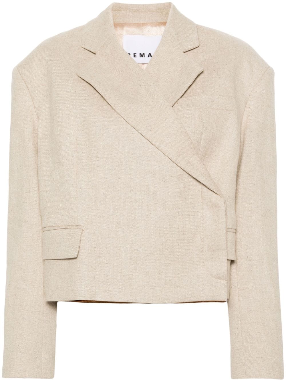 REMAIN cropped wrap blazer - Neutrals von REMAIN