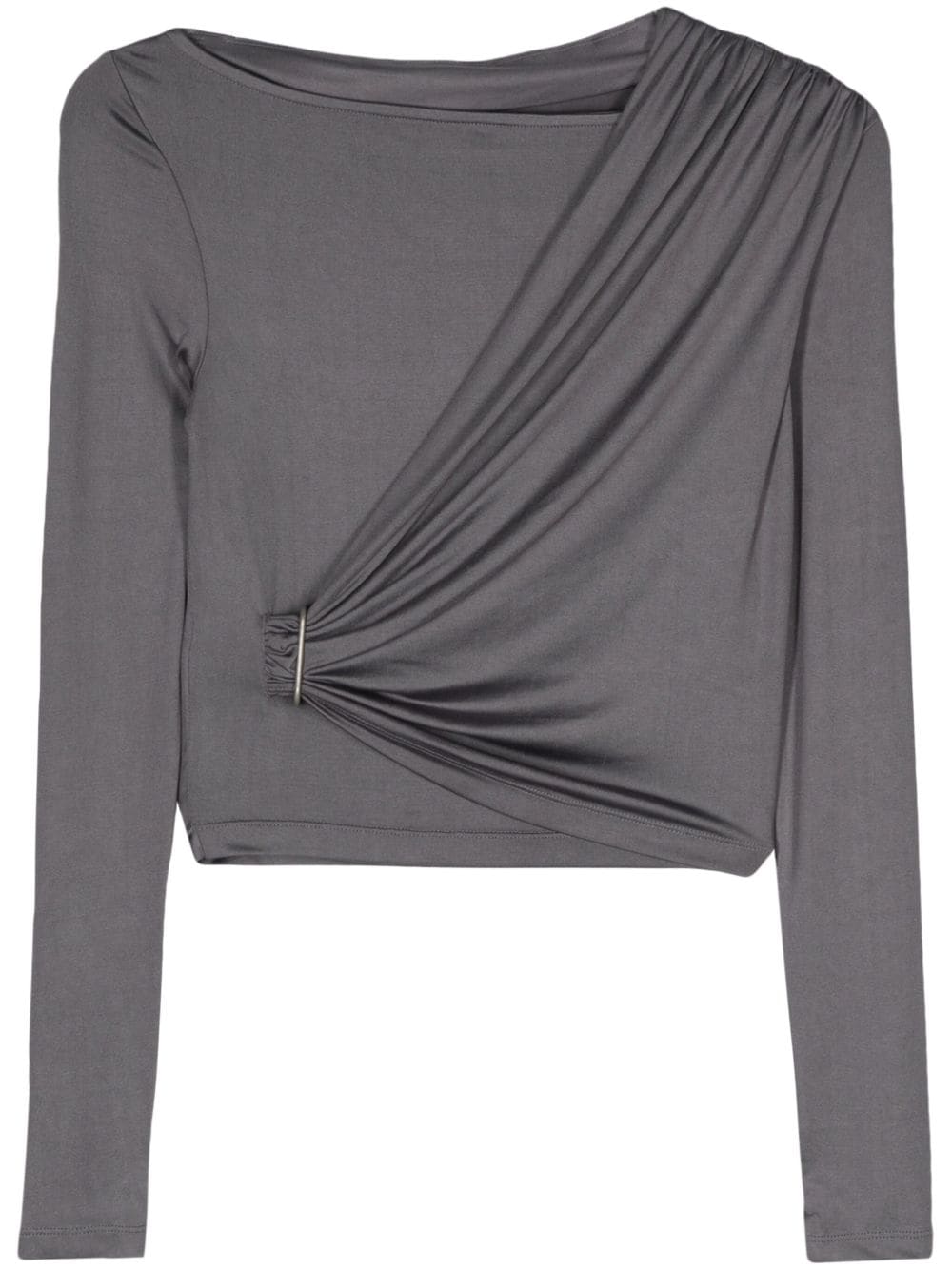 REMAIN draped longsleeved T-shirt - Grey von REMAIN