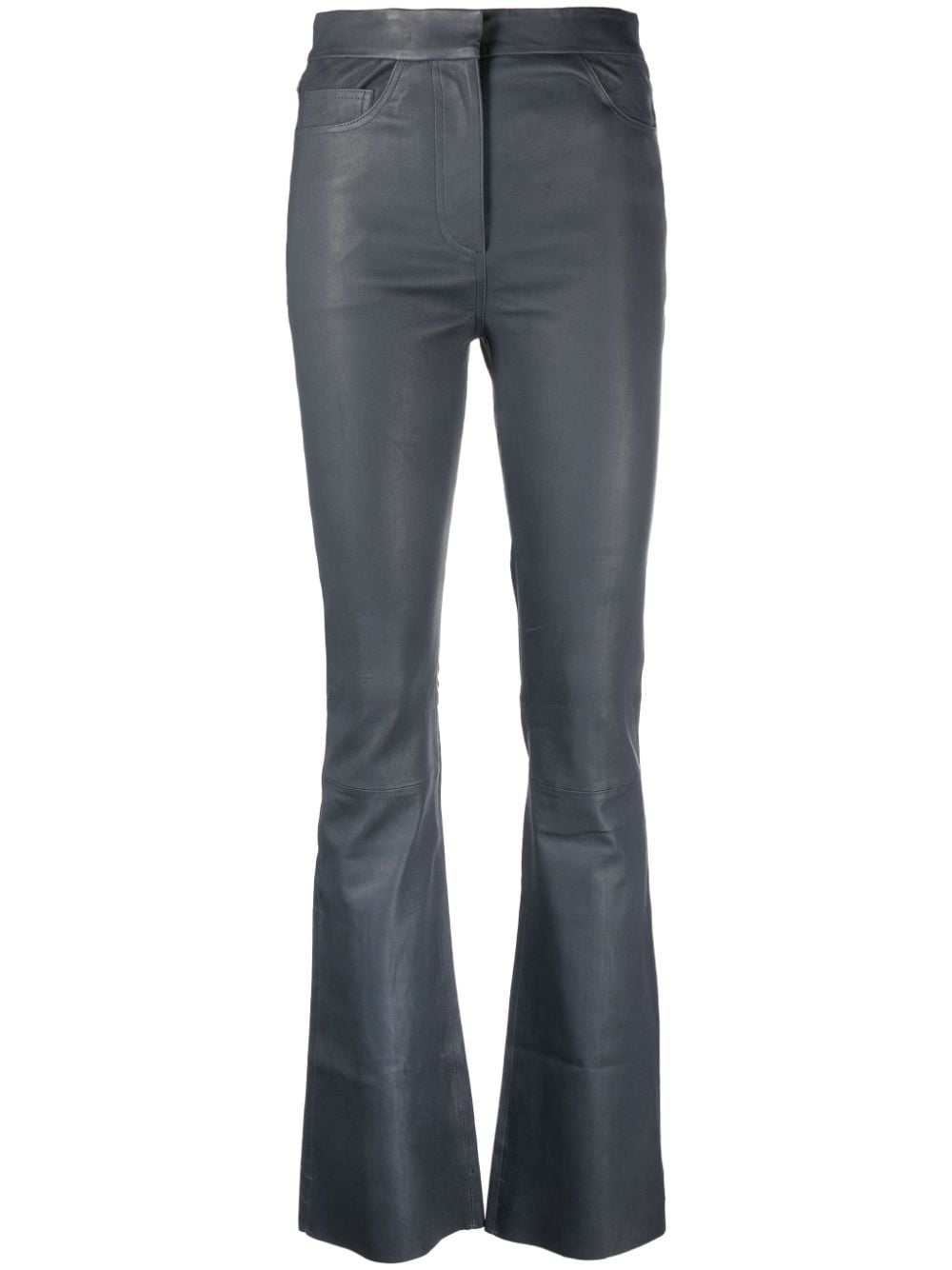 REMAIN flared-design high-waist trousers - Grey von REMAIN