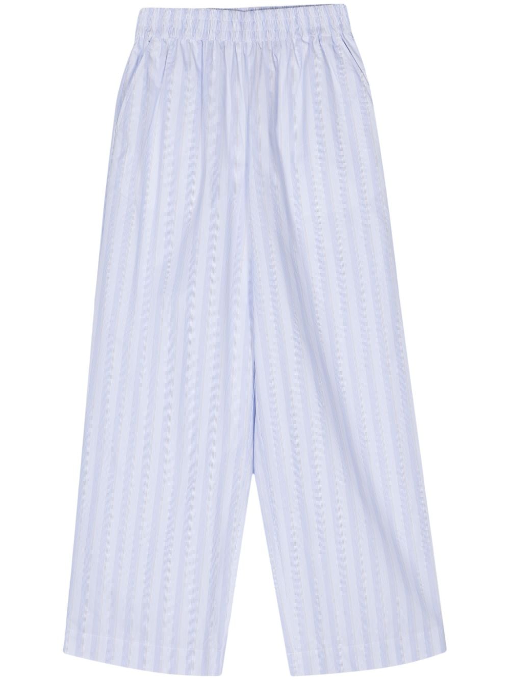 REMAIN halo-stripe straight-leg trousers - Blue von REMAIN