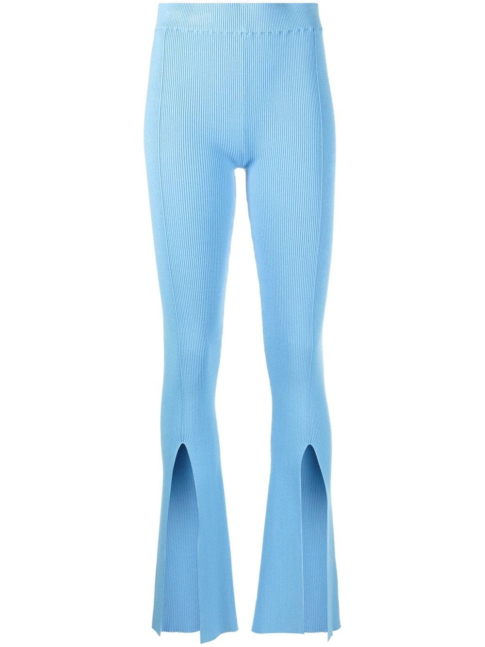 REMAIN high-waisted knitted trousers - Blue von REMAIN